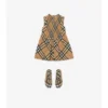 Kleid aus Baumwollpopeline mit Burberry-Karomuster