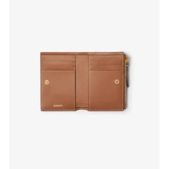 Kleine Brieftasche mit Karomuster