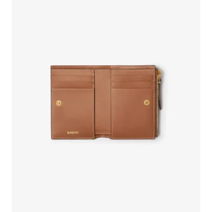 Kleine Brieftasche mit Karomuster