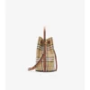 Kleine Bucket Bag mit Karomuster
