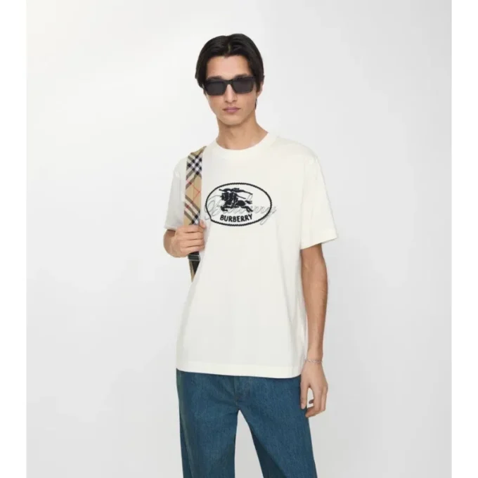 Knight-Stamp-Baumwoll-T-Shirt