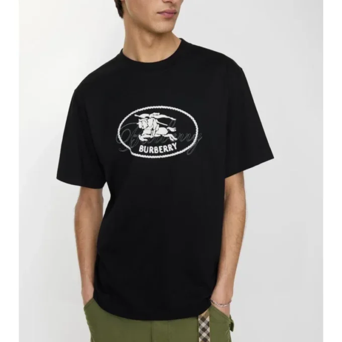 Knight-Stamp-Baumwoll-T-Shirt