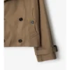 Kurze Gabardine-Trenchcoat-Jacke