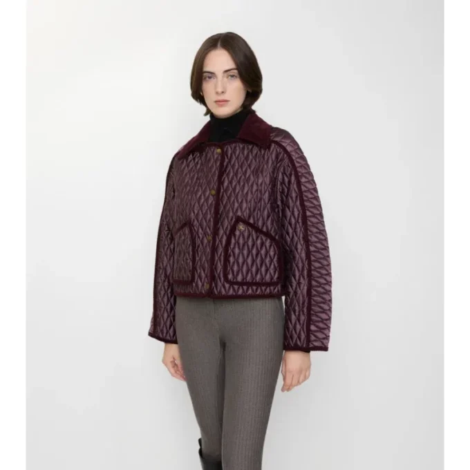 Kurze, gesteppte Floriston-Jacke aus Nylon
