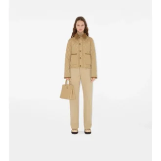 Kurze, gesteppte Nylonjacke