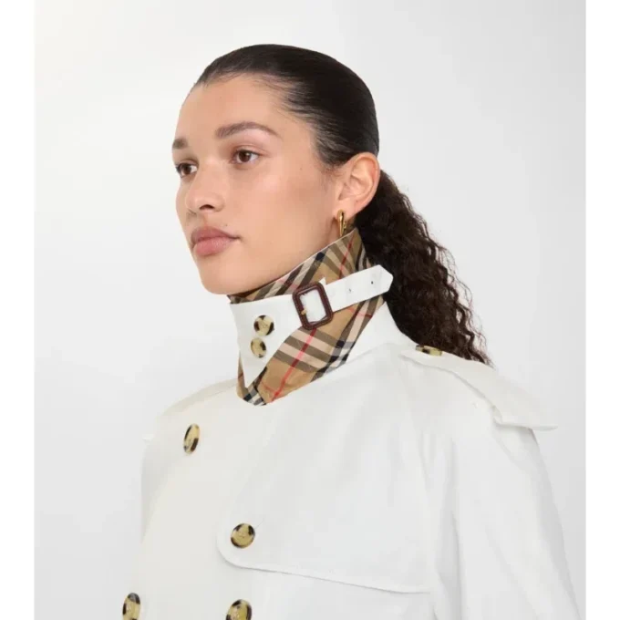 Kurze Mayfair-Trenchjacke aus Tropical Gabardine