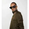 Kurze Mayfair-Trenchjacke aus Tropical Gabardine