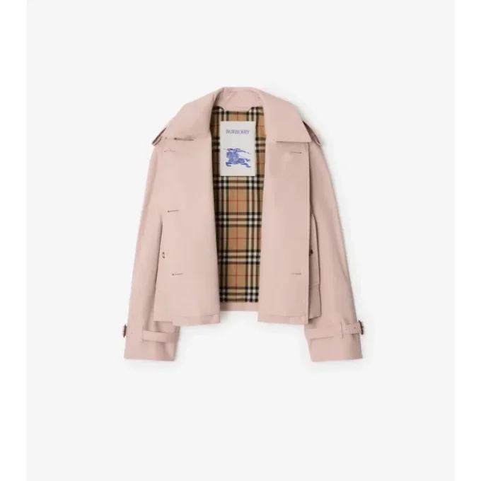 Kurze Mayfair-Trenchjacke aus Tropical Gabardine