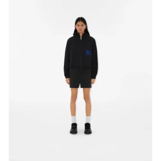 Kurze Nylon-Kapuzenjacke