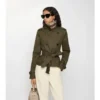 Kurze Trenchcoat-Jacke aus Tropical Gabardine