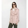 Kurzer Fitzrovia-Trench Coat aus Tropical Gabardine