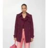 Kurzer Foxfield-Trench Coat aus Wildleder mit Paisley-Muster