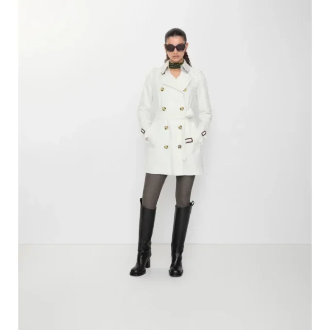 Kurzer Kensington-Trenchcoat aus Tropical Gabardine