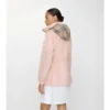 Kurzer Nylon-Parka mit Karomuster