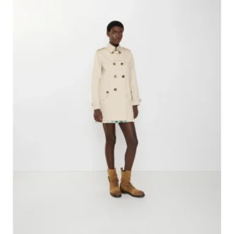 Kurzer Summerside-Trench Coat aus Gabardine 