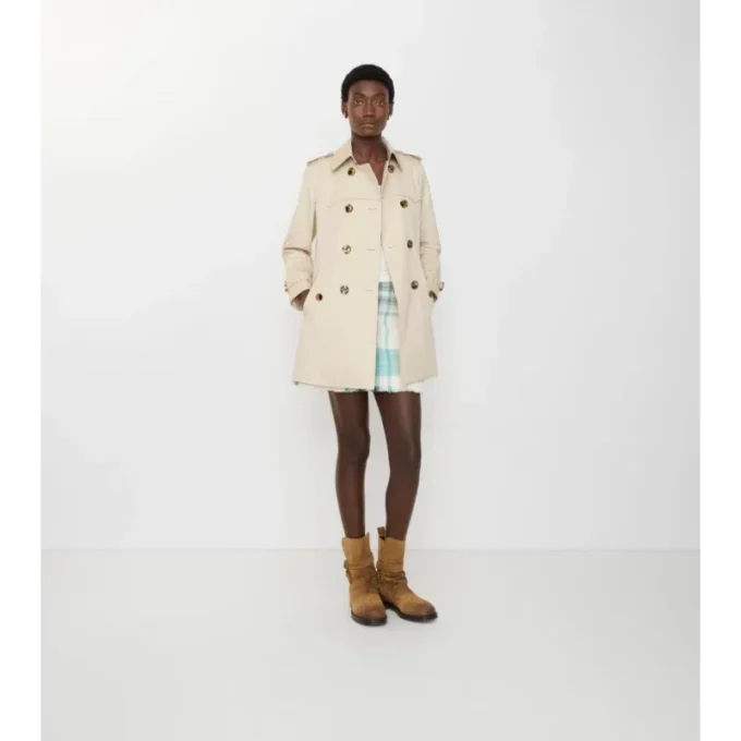 Kurzer Summerside-Trench Coat aus Gabardine 