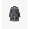 Kurzer Trench Coat aus Denim