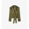 Kurzer Trench Coat aus Nylonmischung