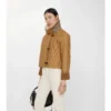 Lammfellkragen, gesteppte Baumwoll-Howle-Jacke