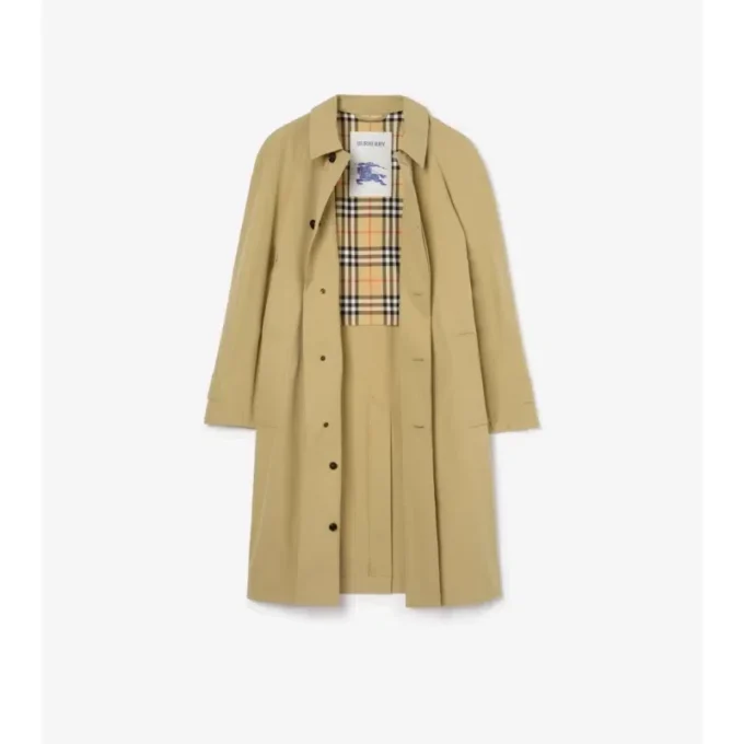 Langer Baumwoll-Car Coat