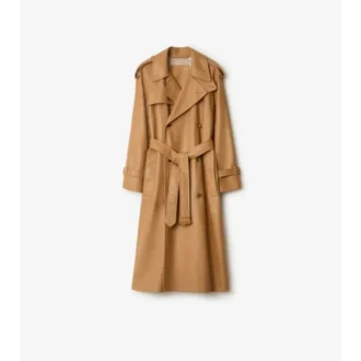 Langer Castleford-Trenchcoat aus Leder