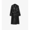 Langer Castleford-Trenchcoat aus Leder
