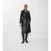 Langer Castleford-Trenchcoat aus Leder