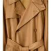 Langer Castleford-Trenchcoat aus Leder