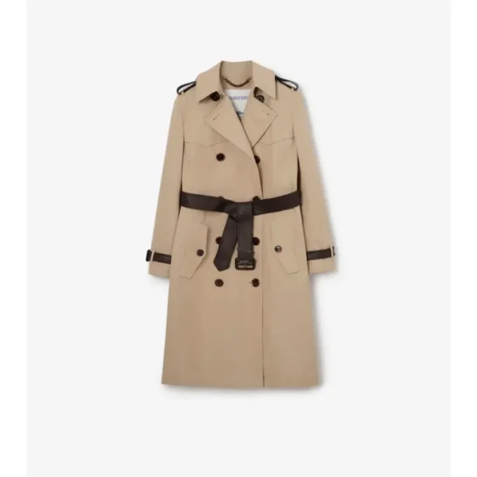 Langer Foxfield-Trench Coat aus Seiden-Baumwolle