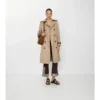Langer Foxfield-Trench Coat aus Seiden-Baumwolle