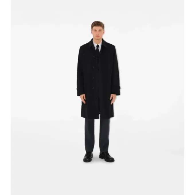 Langer Gabardine-Car Coat