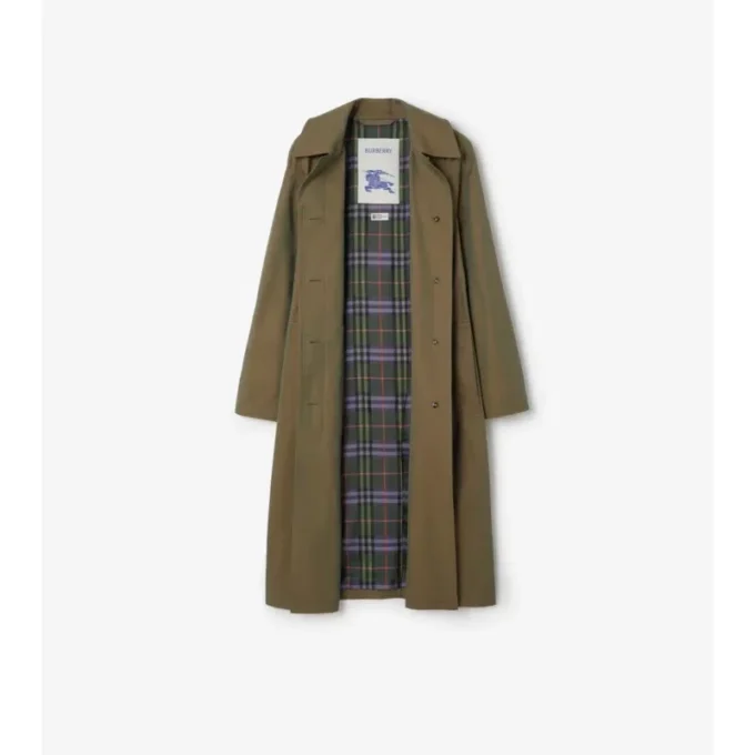 Langer Gabardine-Car Coat