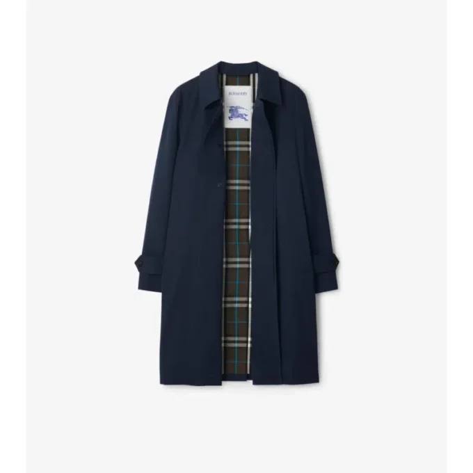 Langer Gabardine-Car Coat
