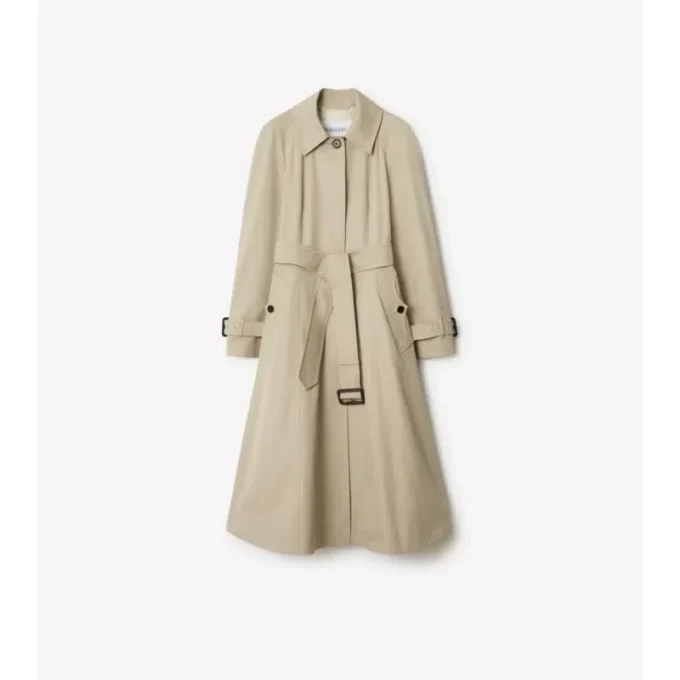 Langer Gabardine-Car Coat „Ellingham Fit-And-Flare“