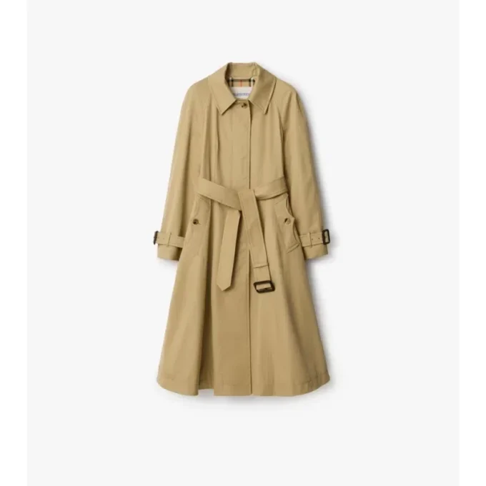 Langer Gabardine-Car Coat „Ellingham Fit-And-Flare“