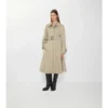 Langer Gabardine-Car Coat „Ellingham Fit-And-Flare“
