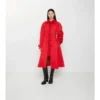 Langer Gabardine-Car Coat „Ellingham Fit-And-Flare“