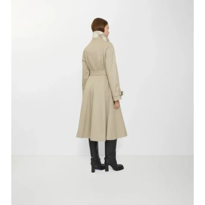 Langer Gabardine-Car Coat „Ellingham Fit-And-Flare“