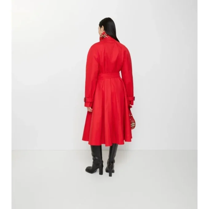 Langer Gabardine-Car Coat „Ellingham Fit-And-Flare“