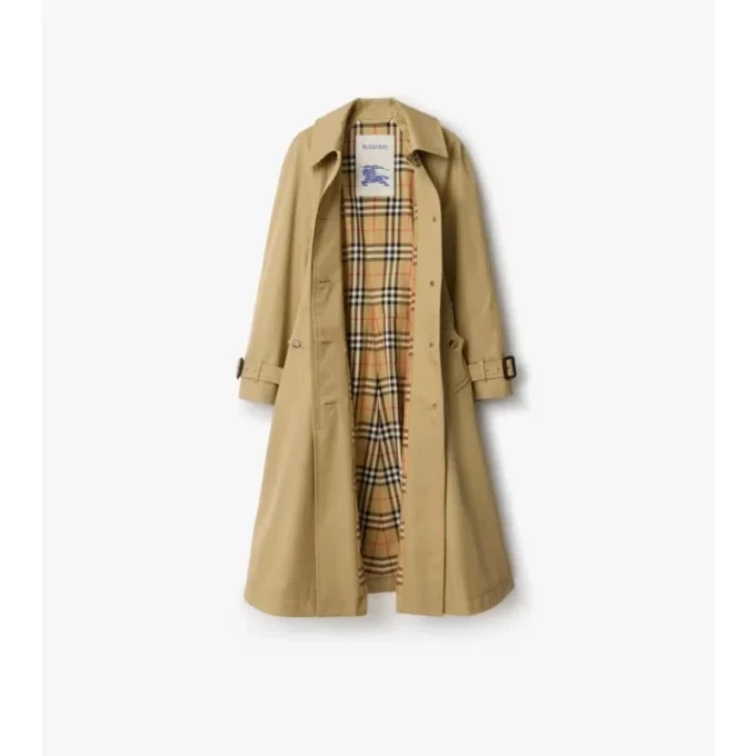 Langer Gabardine-Car Coat „Ellingham Fit-And-Flare“
