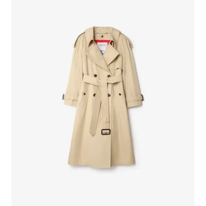 Langer Gabardine-Trench Coat „Fitzrovia“ mit wärmendem Futter