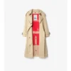 Langer Gabardine-Trench Coat „Fitzrovia“ mit wärmendem Futter