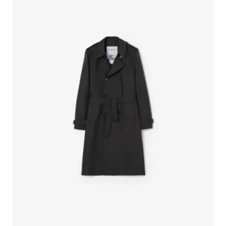 Langer, geometrisch geschnittener Foxfield-Trench Coat aus Nylonmischung