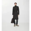 Langer, geometrisch geschnittener Foxfield-Trench Coat aus Nylonmischung