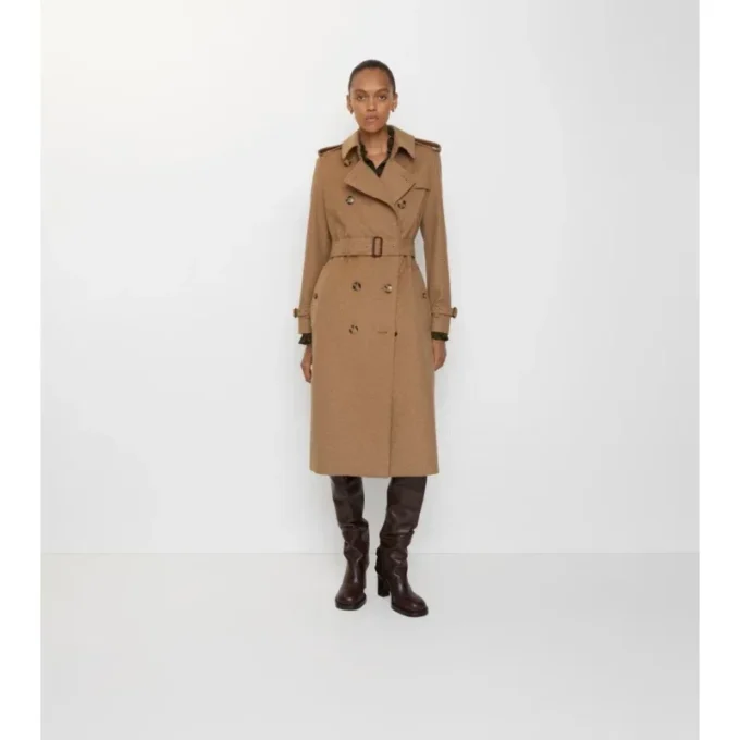 Langer Kensington-Trench Coat aus Kaschmir