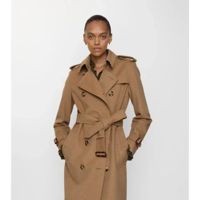 Langer Kensington-Trench Coat aus Kaschmir