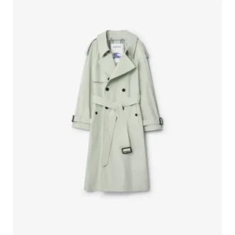 Langer, leichter Fitzrovia-Trench Coat aus Baumwolle