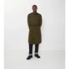 Langer, leichter Trench Coat aus Baumwolle