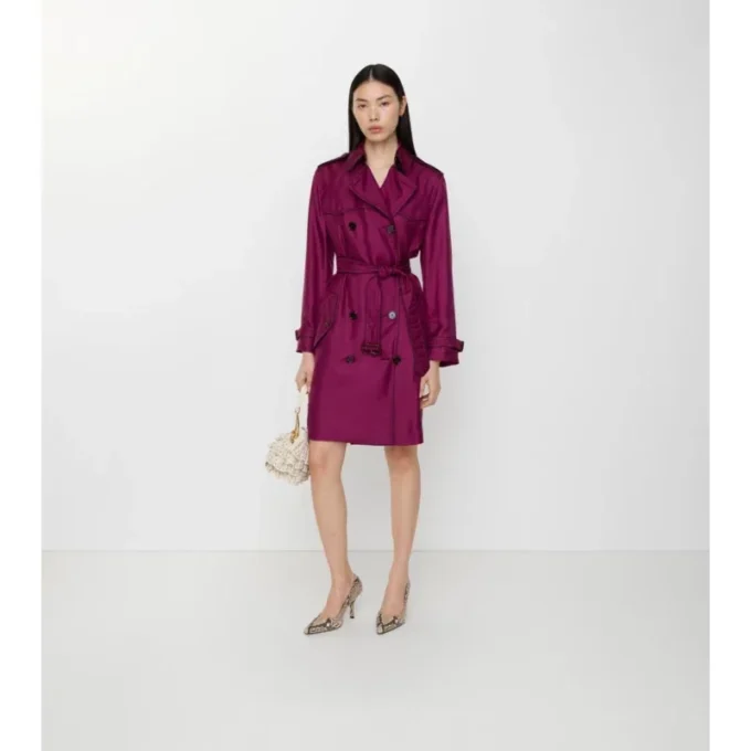 Langer Seiden-Trench Coat „Foxfield“