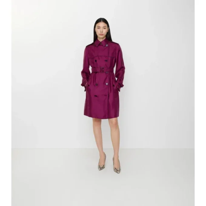 Langer Seiden-Trench Coat „Foxfield“